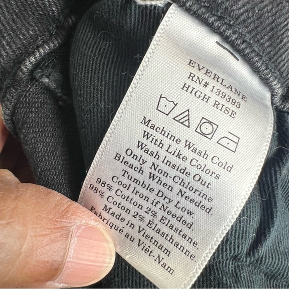 EUC Everlane Black Wash High Rise Skinny Ankle Jeans - Picture 10 of 10